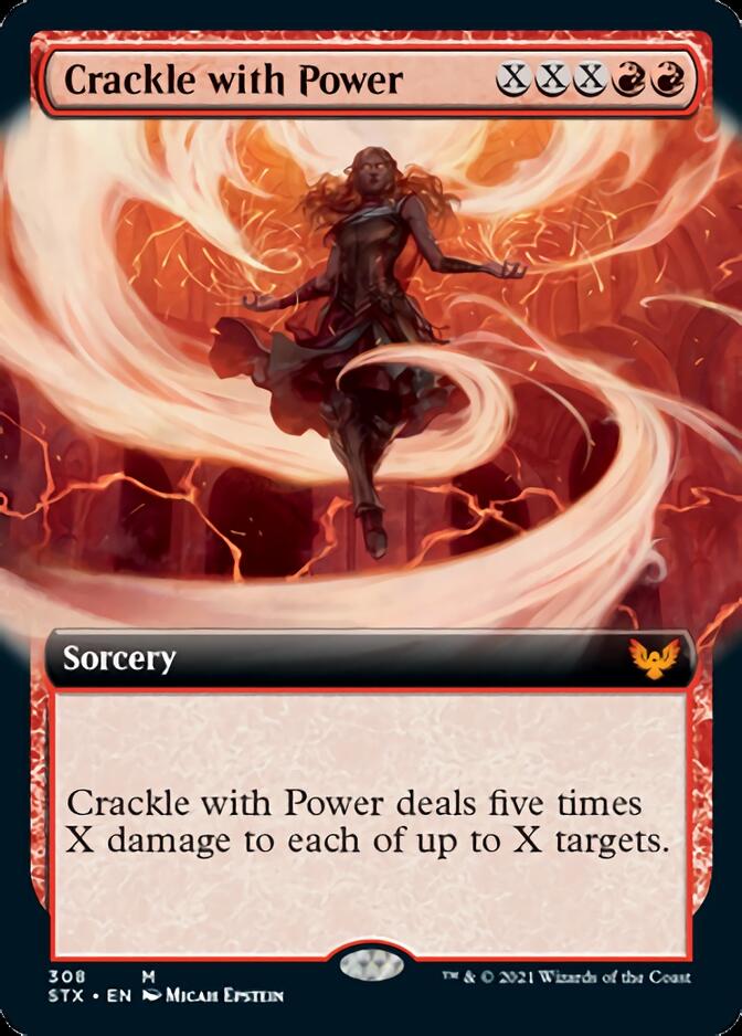 Crackle with Power (Extended Art) [Strixhaven: School of Mages] | The CG Realm