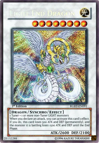 Light End Dragon [RGBT-EN091] Secret Rare | The CG Realm