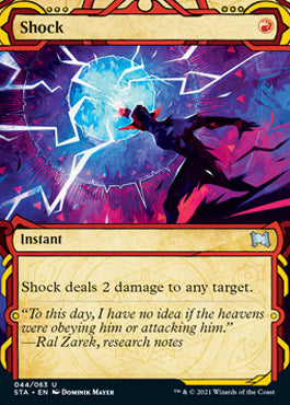 Shock (Foil Etched) [Strixhaven: School of Mages Mystical Archive] | The CG Realm