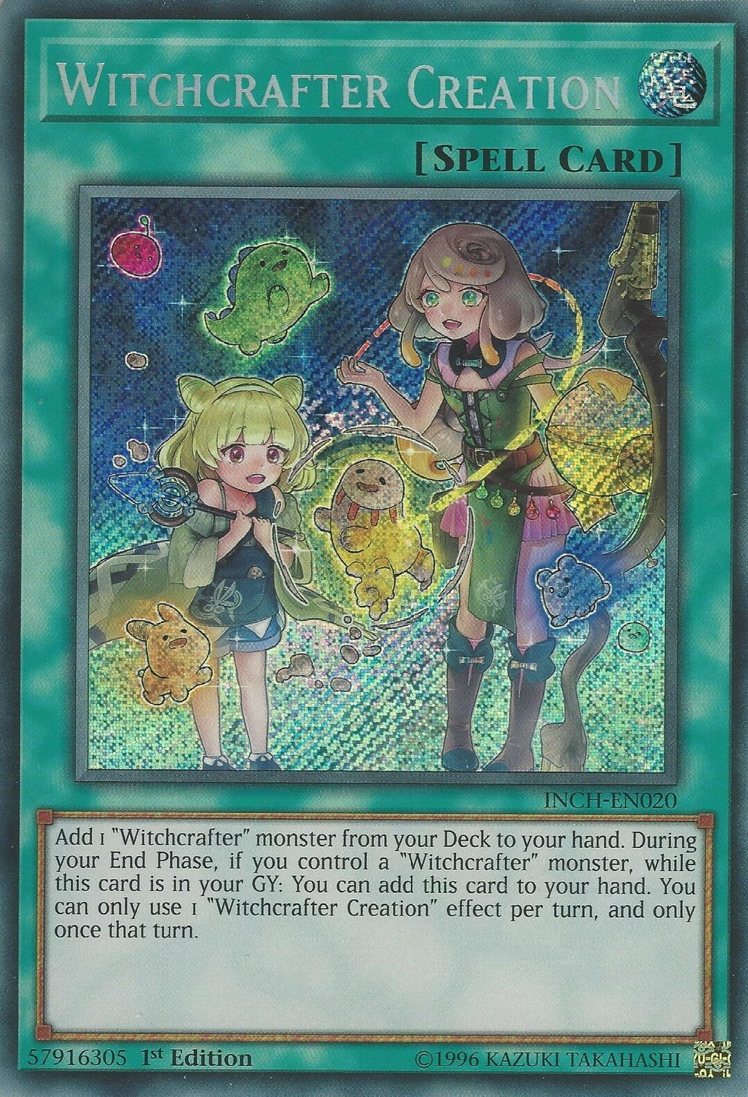 Witchcrafter Creation [INCH-EN020] Secret Rare | The CG Realm