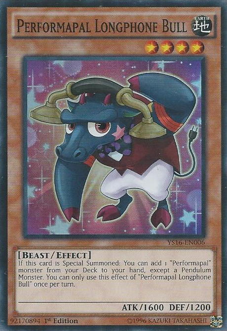 Performapal Longphone Bull [YS16-EN006] Super Rare | The CG Realm