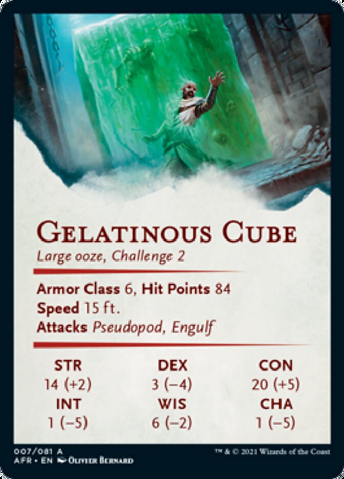 Gelatinous Cube Art Card [Dungeons & Dragons: Adventures in the Forgotten Realms Art Series] | The CG Realm