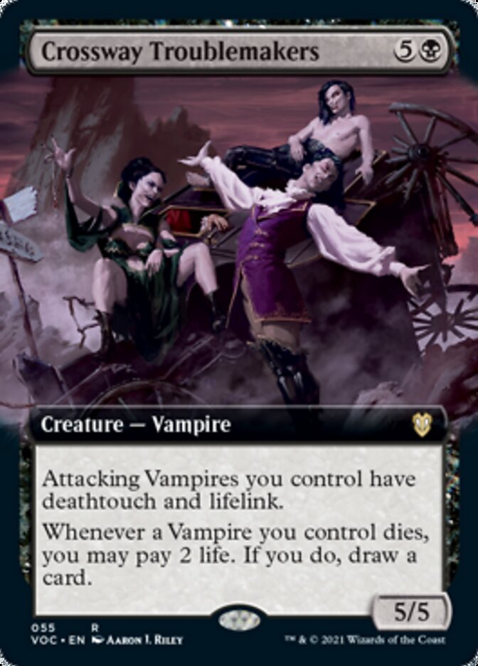 Crossway Troublemakers (Extended Art) [Innistrad: Crimson Vow Commander] | The CG Realm