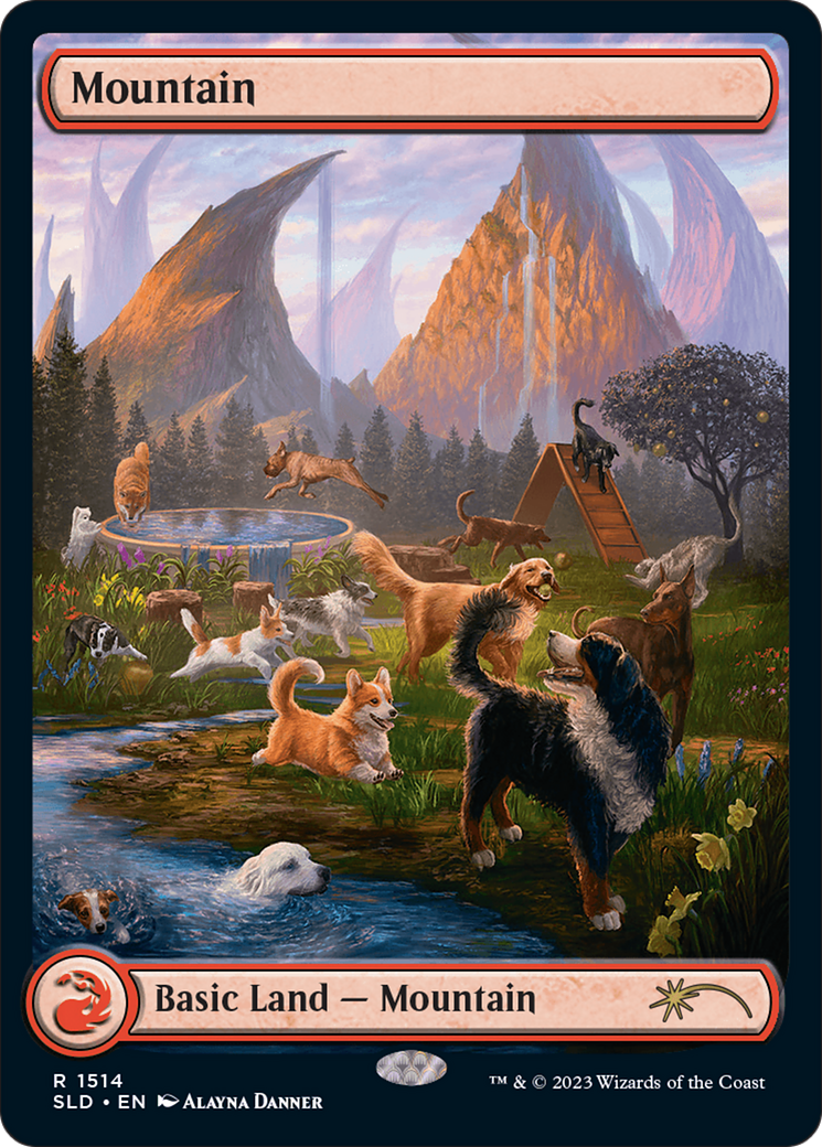 Mountain (1514) [Secret Lair Commander Deck: Raining Cats and Dogs] | The CG Realm