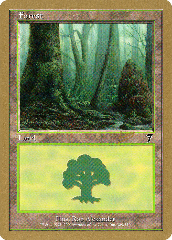 Forest (rl329) (Raphael Levy) [World Championship Decks 2002] | The CG Realm