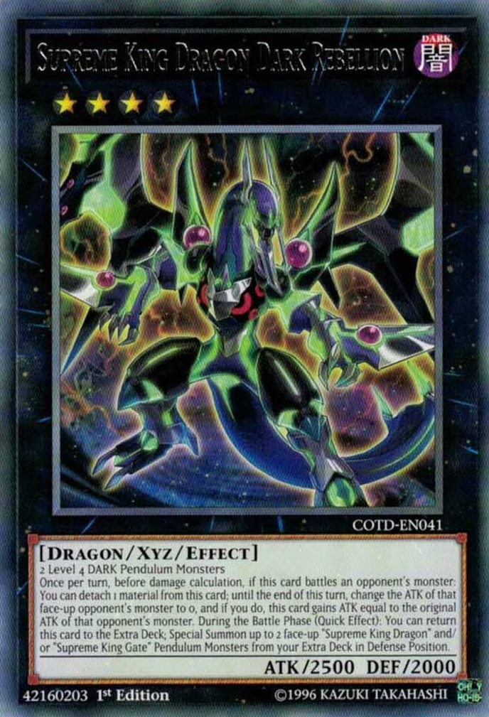 Supreme King Dragon Dark Rebellion [COTD-EN041] Rare | The CG Realm