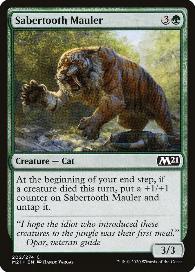 Sabertooth Mauler [Core Set 2021] | The CG Realm