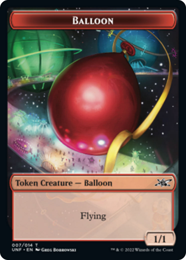 Teddy Bear // Balloon Double-Sided Token [Unfinity Tokens] | The CG Realm