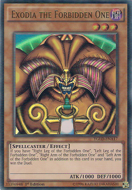 Exodia the Forbidden One [YGLD-ENA17] Ultra Rare | The CG Realm