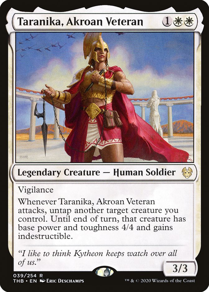 Taranika, Akroan Veteran [Theros Beyond Death] | The CG Realm