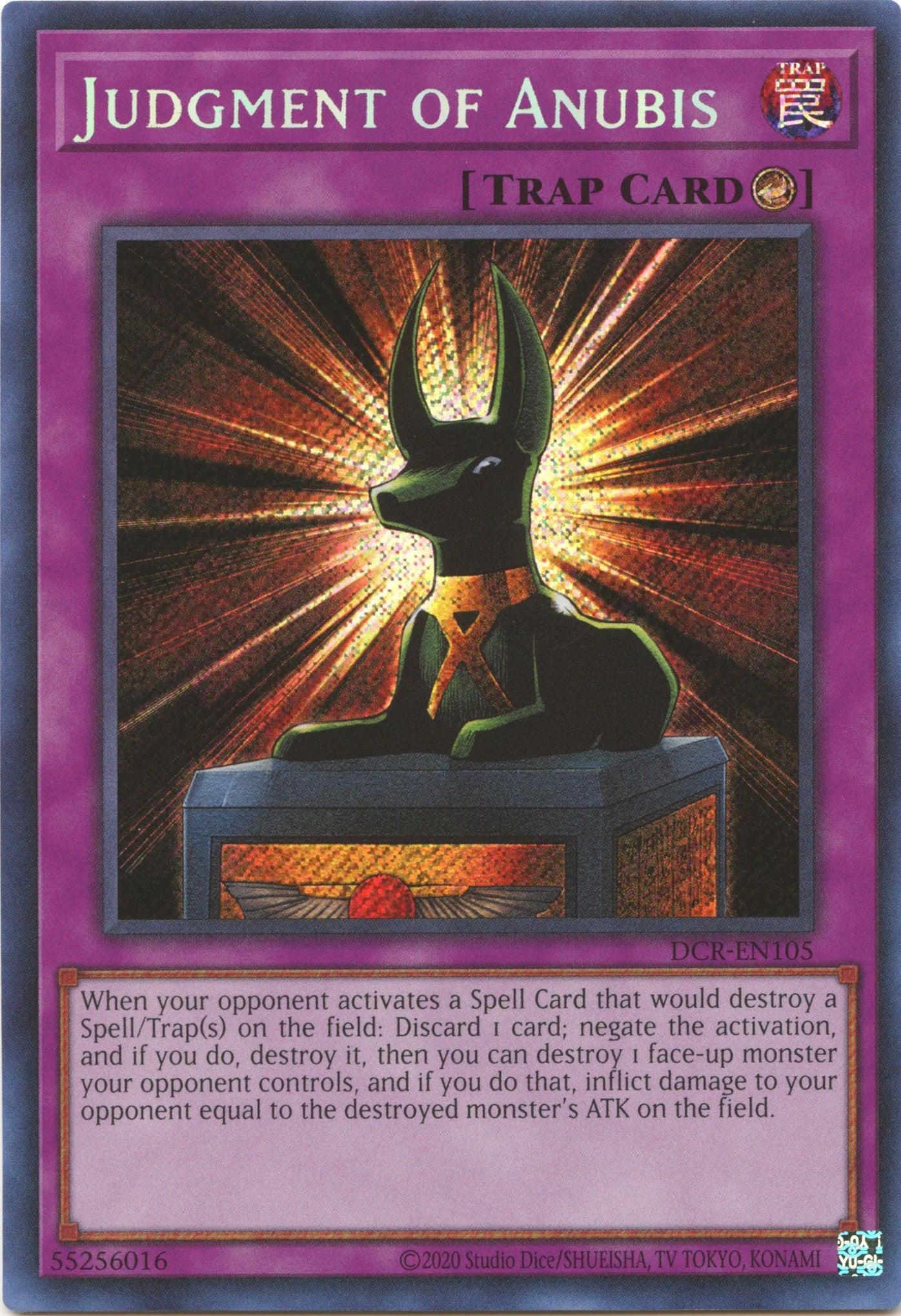 Judgment of Anubis (25th Anniversary) [DCR-EN105] Secret Rare | The CG Realm