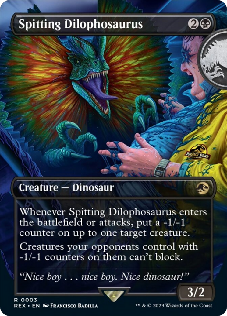 Spitting Dilophosaurus (Borderless) [Jurassic World Collection] | The CG Realm