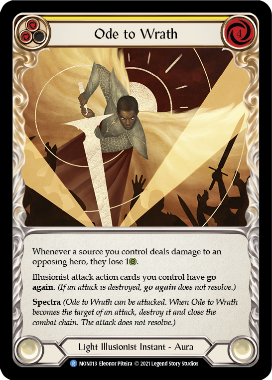 Ode to Wrath [MON013-RF] (Monarch)  1st Edition Rainbow Foil | The CG Realm