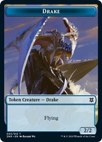 Drake // Goblin Construct Double-Sided Token [Zendikar Rising Tokens] | The CG Realm