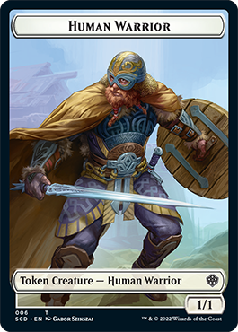 Insect // Human Warrior Double-Sided Token [Starter Commander Decks] | The CG Realm