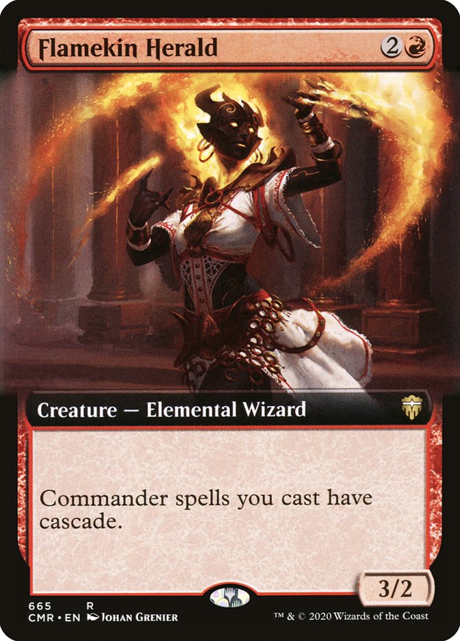 Flamekin Herald (Extended Art) [Commander Legends] | The CG Realm