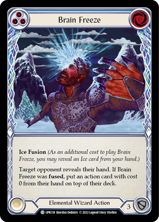 Brain Freeze (Blue) [UPR118] (Uprising)  Rainbow Foil | The CG Realm