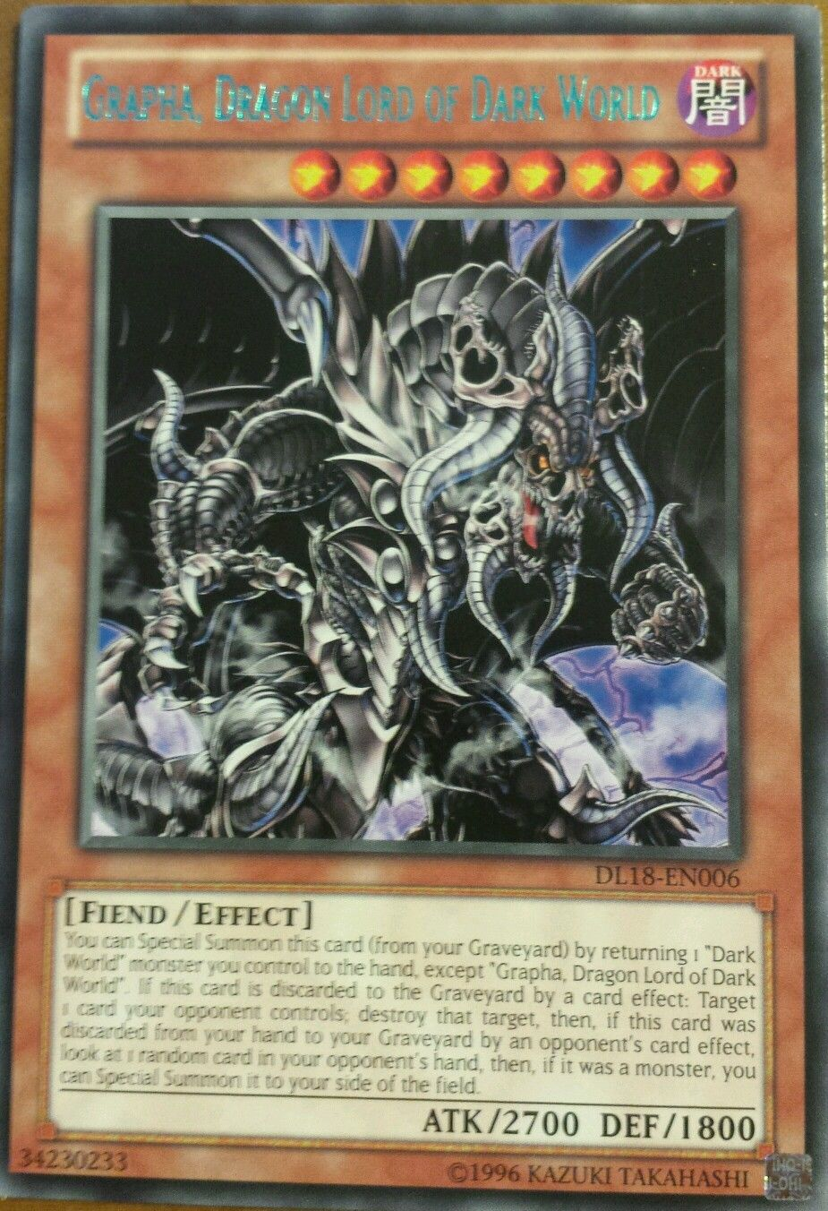 Grapha, Dragon Lord of Dark World (Green) [DL18-EN006] Rare | The CG Realm