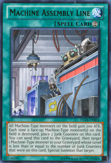 Machine Assembly Line (Green) [DL16-EN014] Rare | The CG Realm