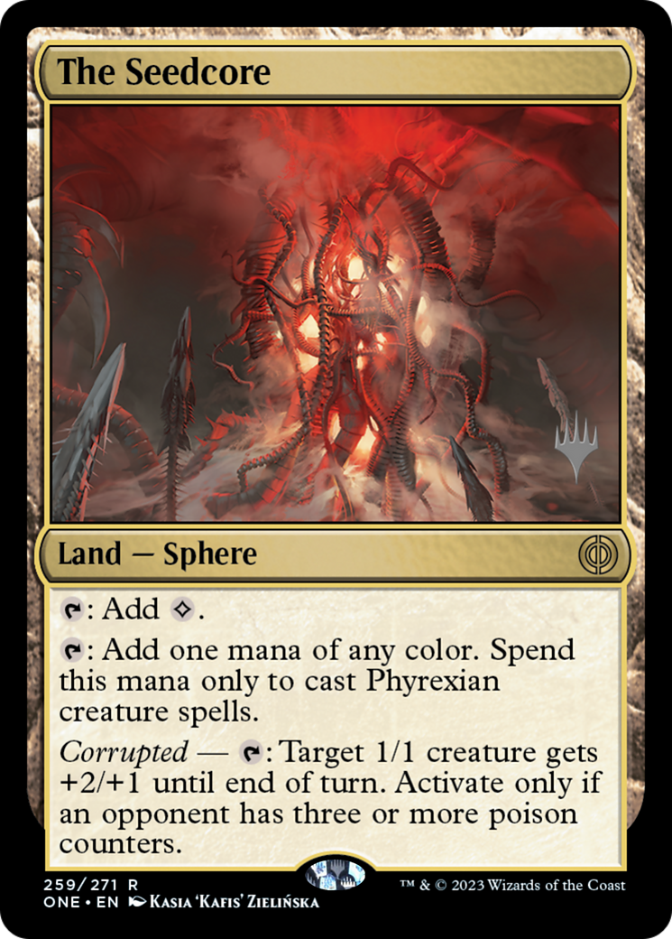 The Seedcore (Promo Pack) [Phyrexia: All Will Be One Promos] | The CG Realm