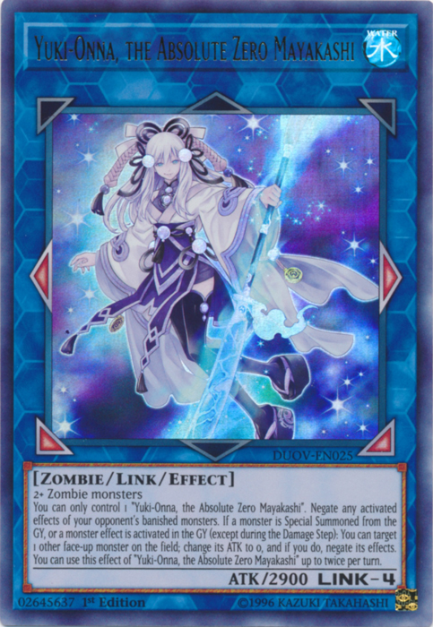 Yuki-Onna, the Absolute Zero Mayakashi [DUOV-EN025] Ultra Rare | The CG Realm