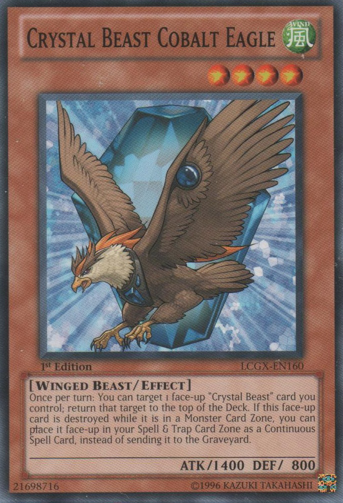 Crystal Beast Cobalt Eagle [LCGX-EN160] Common | The CG Realm