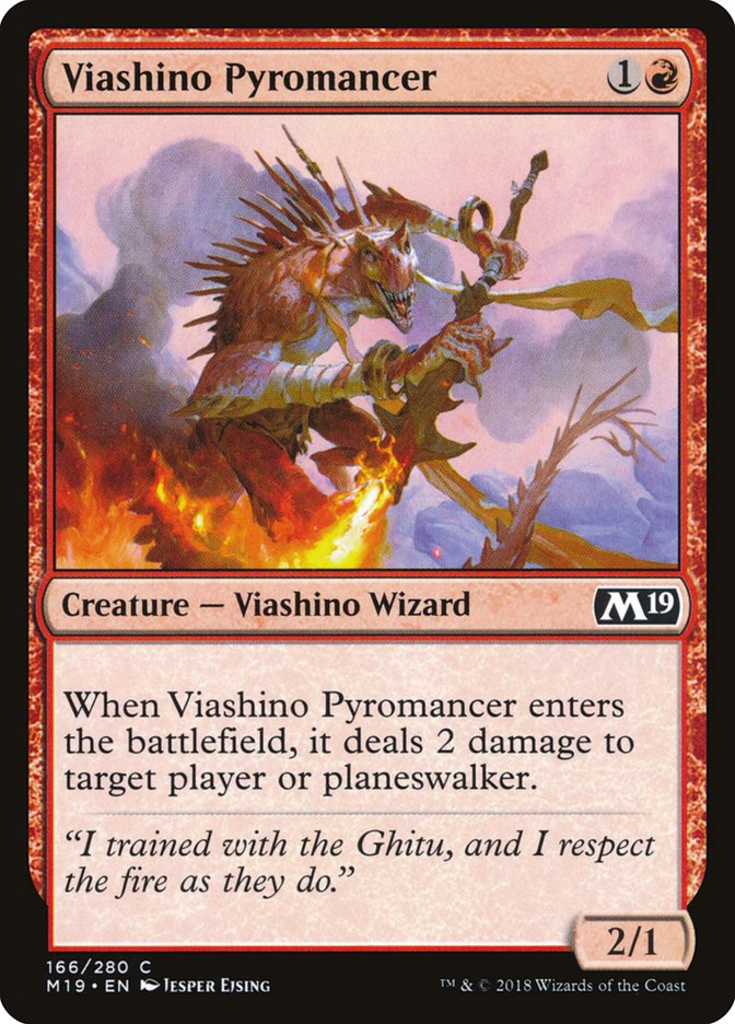 Viashino Pyromancer [Core Set 2019] | The CG Realm