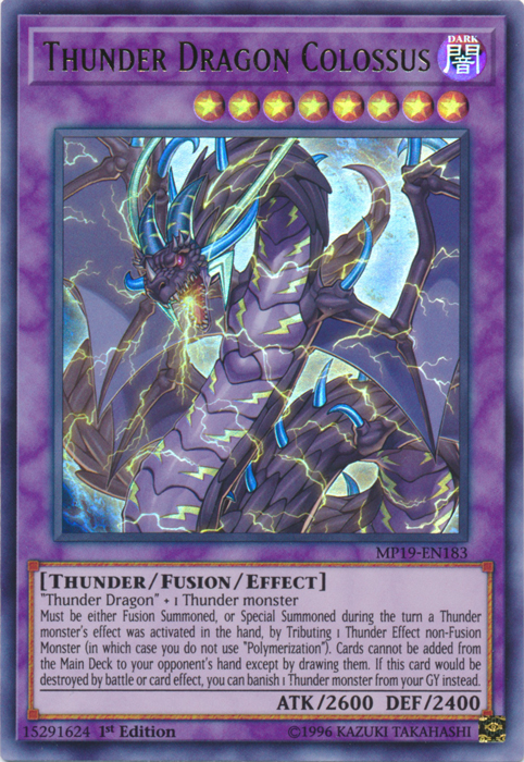 Thunder Dragon Colossus [MP19-EN183] Ultra Rare | The CG Realm