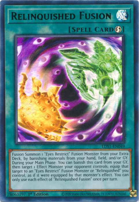 Relinquished Fusion (Green) [LDS1-EN049] Ultra Rare | The CG Realm