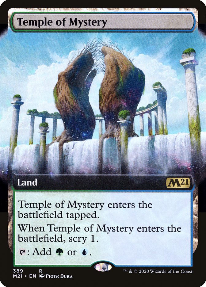 Temple of Mystery (Extended Art) [Core Set 2021] | The CG Realm