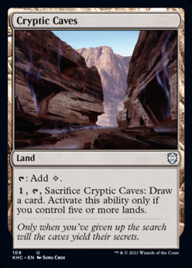 Cryptic Caves [Kaldheim Commander] | The CG Realm