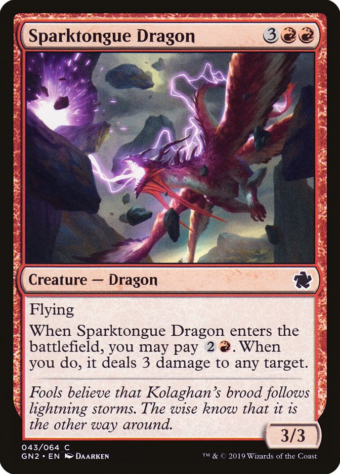 Sparktongue Dragon [Game Night 2019] | The CG Realm