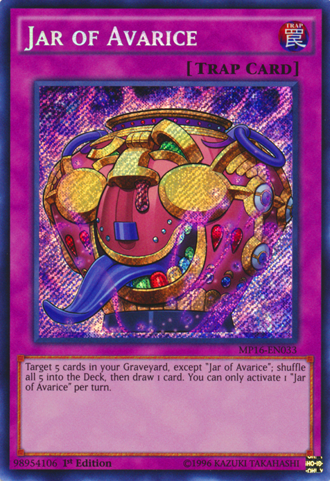 Jar of Avarice [MP16-EN033] Secret Rare | The CG Realm