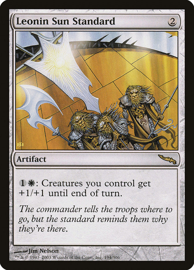 Leonin Sun Standard [Mirrodin] | The CG Realm