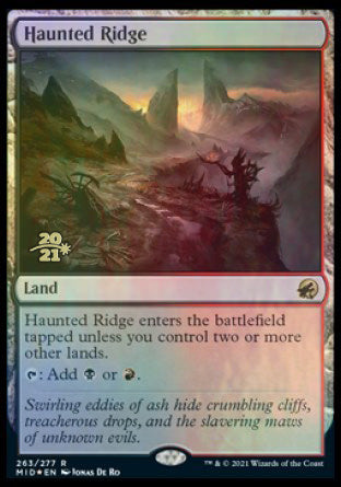 Haunted Ridge [Innistrad: Midnight Hunt Prerelease Promos] | The CG Realm