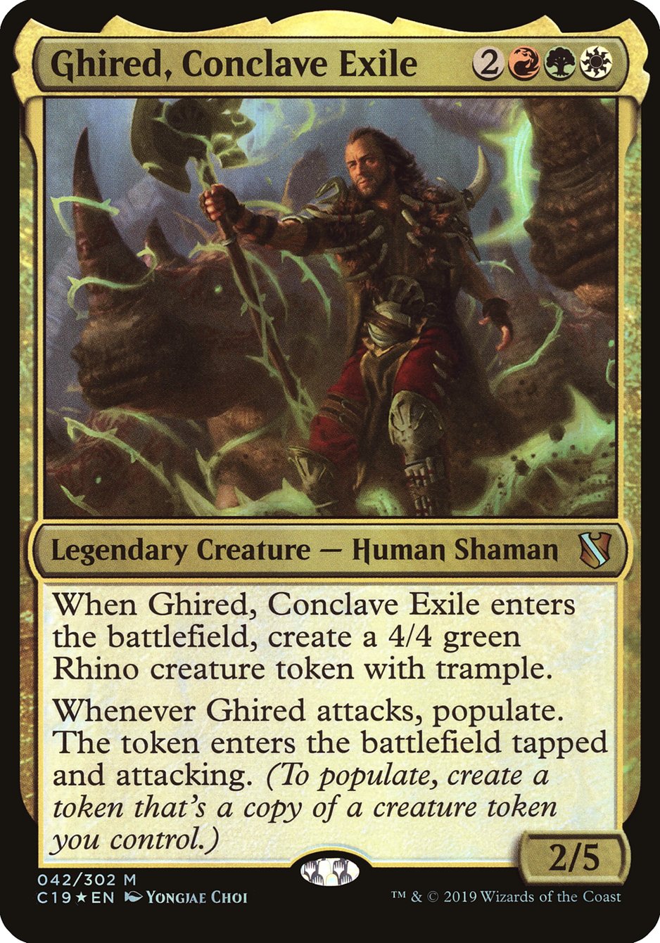 Ghired, Conclave Exile (Oversized) [Commander 2019 Oversized] | The CG Realm