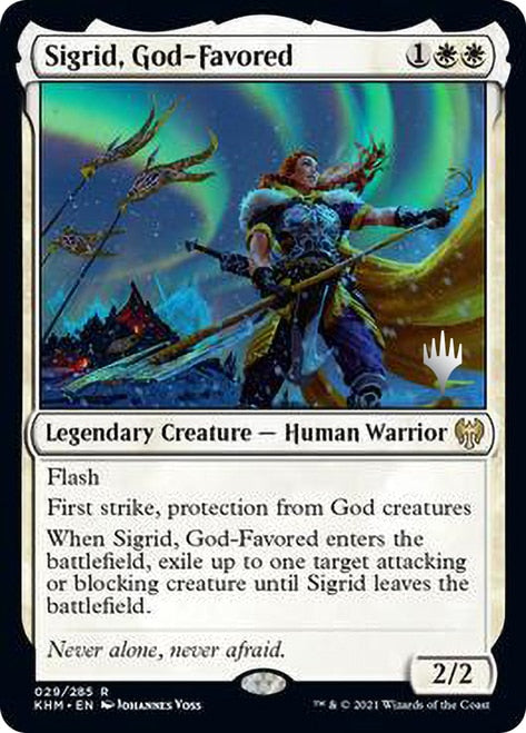 Sigrid, God-Favored (Promo Pack) [Kaldheim Promos] | The CG Realm