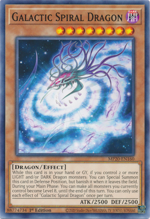 Galactic Spiral Dragon [MP20-EN160] Common | The CG Realm