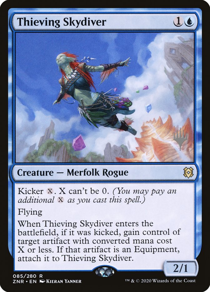 Thieving Skydiver (Promo Pack) [Zendikar Rising Promos] | The CG Realm