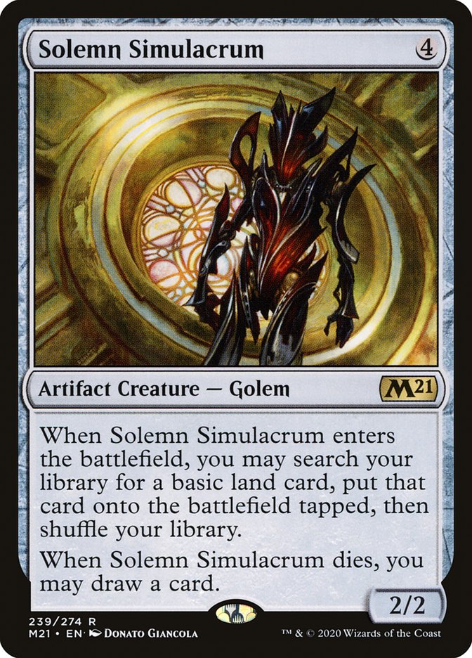 Solemn Simulacrum [Core Set 2021] | The CG Realm