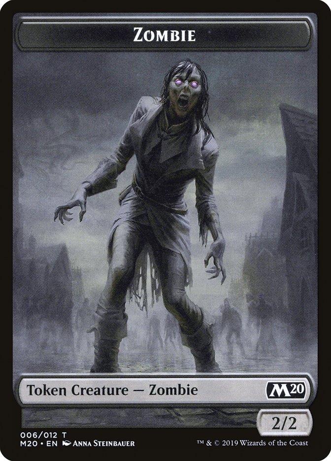 Dragon (002) // Zombie Double-Sided Token [Game Night 2019 Tokens] | The CG Realm