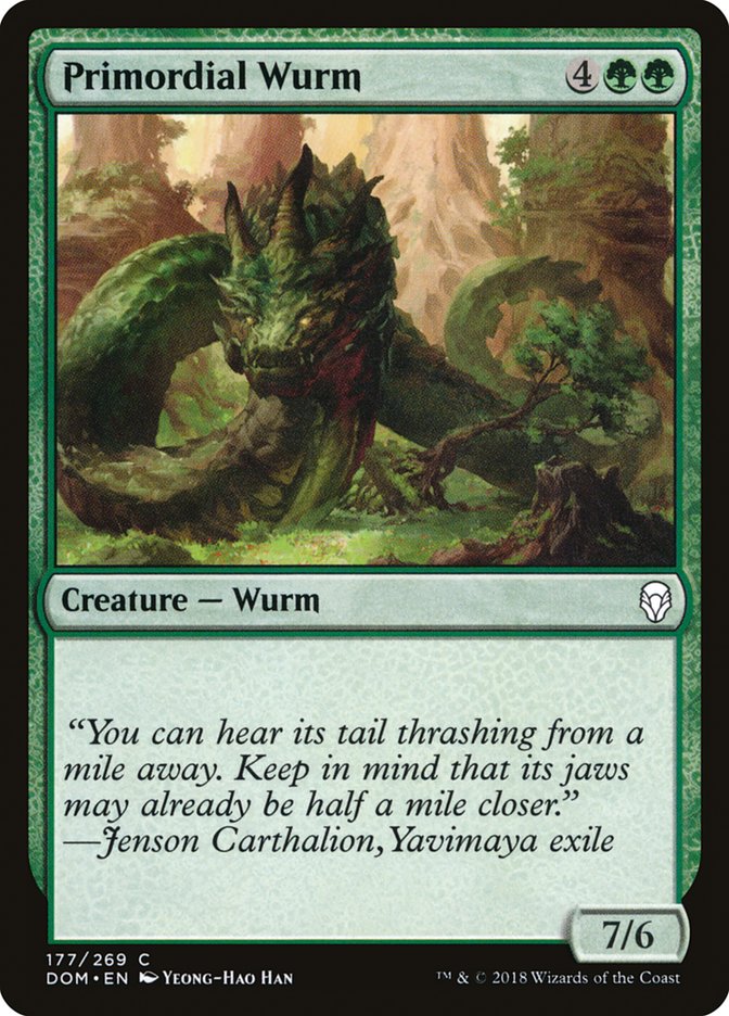 Primordial Wurm [Dominaria] | The CG Realm