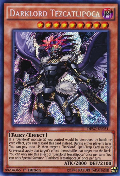 Darklord Tezcatlipoca [DESO-EN031] Secret Rare | The CG Realm