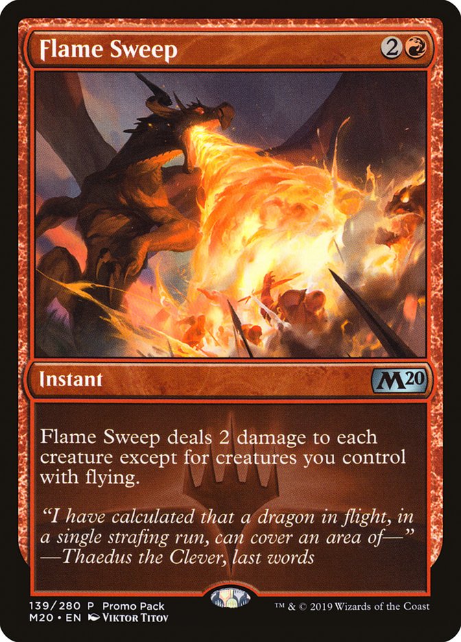 Flame Sweep (Promo Pack) [Core Set 2020 Promos] | The CG Realm