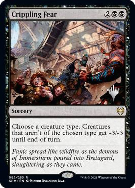 Crippling Fear (Promo Pack) [Kaldheim Promos] | The CG Realm