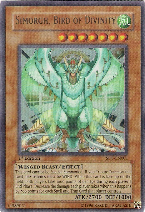 Simorgh, Bird of Divinity [SD8-EN001] Ultra Rare | The CG Realm