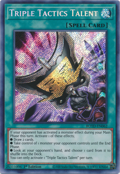 Triple Tactics Talent [ROTD-EN062] Secret Rare | The CG Realm