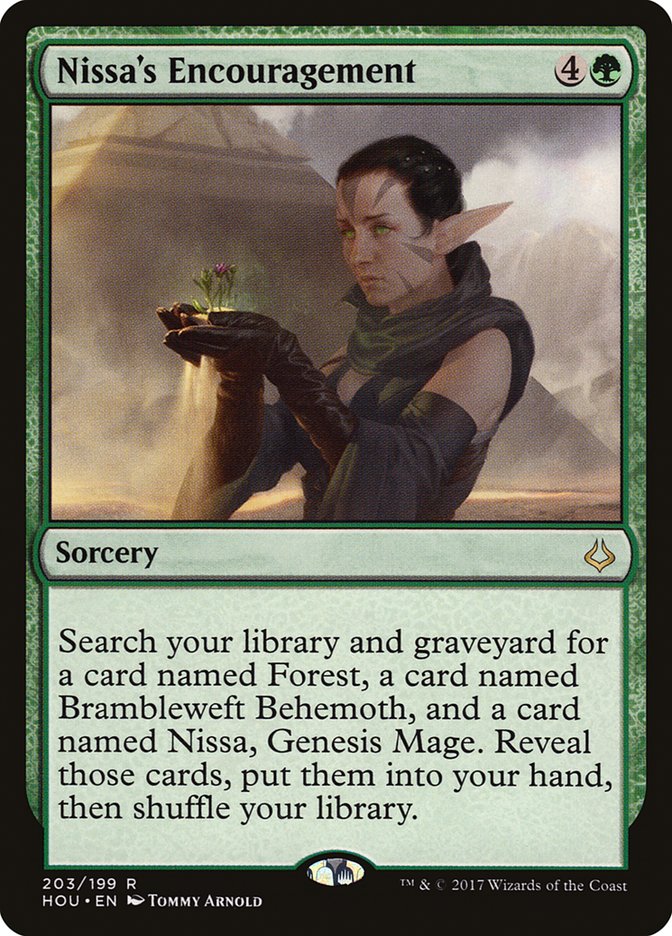 Nissa's Encouragement [Hour of Devastation] | The CG Realm