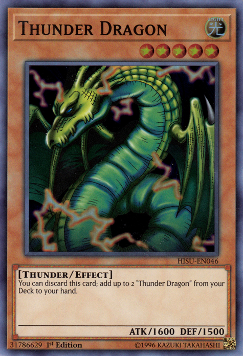 Thunder Dragon [HISU-EN046] Super Rare | The CG Realm