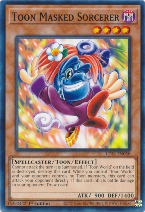 Toon Masked Sorcerer [LDS1-EN058] Common | The CG Realm